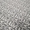Скатертная ткань с пропиткой Love серый 0103111
