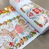 Тканина рушникова вафельна Happy Easter Блакитний 323071