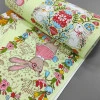 Тканина рушникова вафельна Happy Easter салатовий 423071