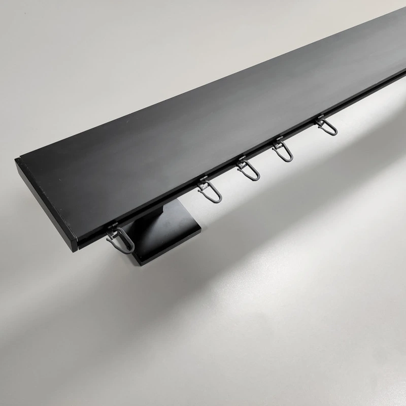 Карниз Top Line Квадро однополосный черный матовый 240 см 147240