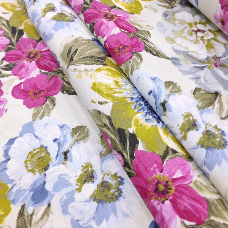 Тефлонова скатертина Квіти акварель 140*140 см 1457094903