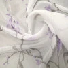 Тюль под лен Фиона цветы сирень 92769
