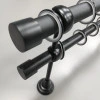 Карниз двухполосный Рулло черный матовый 25/19 мм 160 см 2519160