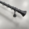 Карниз однополосный Люксор черный матовый 25 мм 160 см 1360160