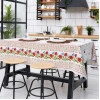 Скатерть рогожка Орнамент маки 145*145 см 150014331