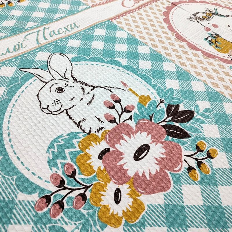 Тканина рушникова вафельна Великодня 205071