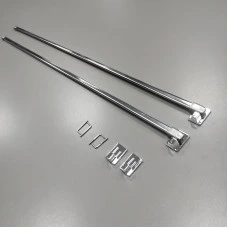 Карниз мини для фиранок хром 40-60 см