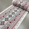 Ткань полотенечная вафельная Украинский орнамент красный 45 см 746081