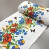 Тканина рушникова вафельна Букет квітів 45 см 348181