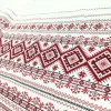 Скатертная ткань рогожка Вышиванка Ромбы 762081