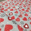 Новорічна тканина з просоченням Sweets червоний 675764