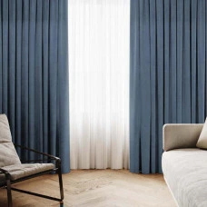 Комплект штор Даймонд світло-синій 200*270 см