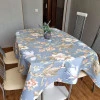 Скатертина з тефлоновим покриттям Колібрі блакитний 120*120 см 120145065