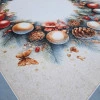Новорічна тканина для скатертини Іграшки купон 115*150 см 036781