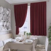Комплект коротких штор Даймонд бордовий 140*180 см 1801403197