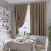 Комплект коротких штор Даймонд беж-золото 140*180 см 1801403200