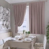 Комплект коротких штор Даймонд пудра 140*180 см 1801403507