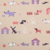 Ткань полотенечная вафельная Собачки песочный 150 см 716381