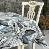 Скатертина з тефлоновим покриттям Екзотичне листя бежевий 120*120 см 1201057