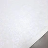Скатертина тканина з просоченням Принт жаккард Флоралія білий 12331