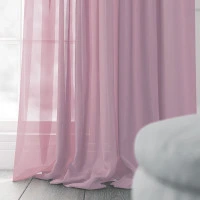 Готовый тюль вуаль Alana нежно-розовый 300*270 см