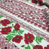 Скатертинна тканина рогожка Маки 538181