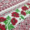 Скатертинна тканина рогожка Маки 538181