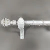Карниз Ретро двухполосный Барокко белое золото 25/19 мм 160 см 1190160
