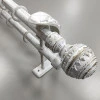 Карниз Ретро двухполосный Барокко белое золото 25/19 мм 160 см 1190160