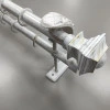 Карниз Ретро двухполосный Верди белое золото 25/19 мм 160 см 1200160