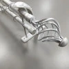 Карниз Ретро двосмуговий Арезо біле золото 25/19 мм 160 см 1220160