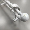 Карниз Ретро двухполосный Калисто белое золото 25/19 мм 160 см 1230161