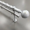 Карниз двухполосный Калисто белое золото 25/19 мм 160 см 1240160