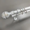 Карниз двосмуговий Бароко біле золото 25/19 мм 160 см 1250160