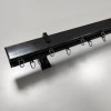 Карниз Скарлайн Квадро двухполосный черный глянец 150 см 135100