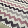 Тюль под лен Зигзаг фиолетовый 409313