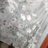Тюль сітка з вишивкою Квіти молочні 08224826